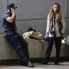 AnnaLynne McCord et son compagnon Dominic Purcell arrivent à Los Angeles le 26 février 2014.  Couple AnnaLynne McCord and Dominic Purcell arriving on a flight at LAX airport in Los Angeles, California on February 26, 2014.26/02/2014 - Los Angeles