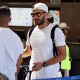 Semi-exclusif - No Web No Blog - Karim Benzema arrive a l'aéroport de LAX à Los Angeles, le 15 juin 2016, pour son vol retour vers la France après avoir passé des vacances avec son ami le joueur de football brésilien Neymar.15/06/2016 - Los Angeles