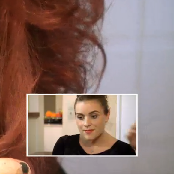 Cristina Cordula face à la candidate Annick et ses problèmes de maquillage dans "Nouveau look pour une nouvelle vie", le 16 juin 2016.