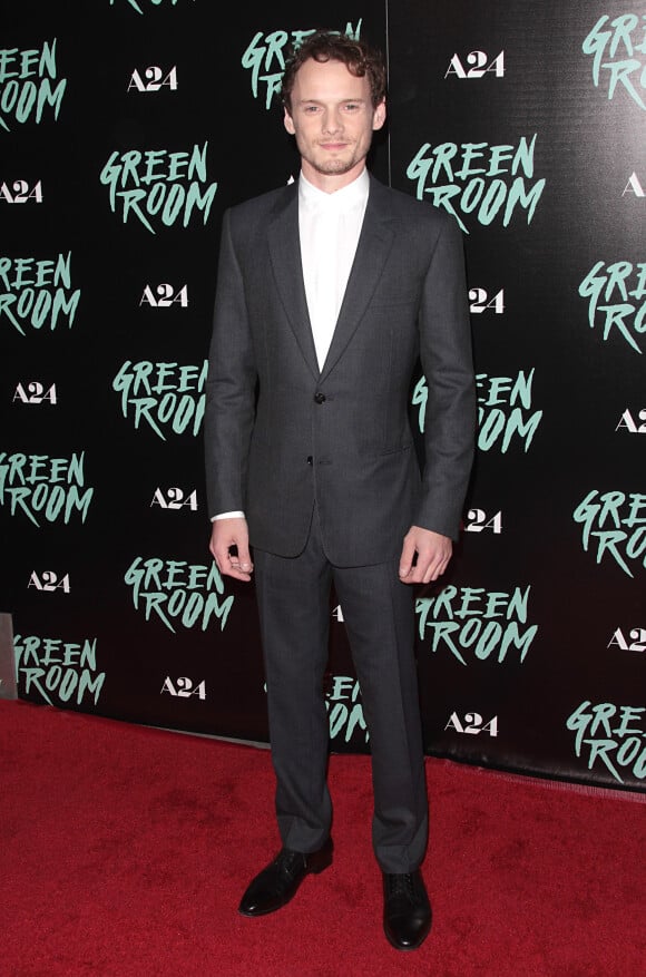 Anton Yelchin à la première du film "Green Room" à Los Angeles le 13 avril 2016