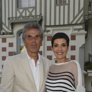 Dominique Desseigne (PDG du groupe Lucien Barrière) et Cristina Cordula - Inauguration de l'hôtel Barrière Le Normandy à Deauville, le 18 juin 2016. © Coadic Guirec/Bestimage