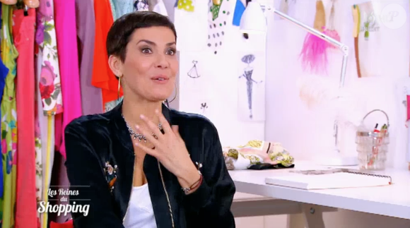 Cristina Cordula choquée par les implants d'une candidate dans "Les Reines du shopping" sur M6. Le 17 juin 2016.