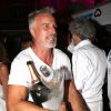 David Ginola - Soirée hommage à Eddie Barclay pour les 10 ans de sa disparition, une fiesta blanche avec apéro géant, concours de boules, concerts, sur la place des Lices à Saint-Tropez, le 29 juillet 2015.