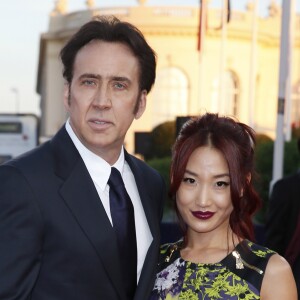 Nicolas Cage et Alice kim - Premiere du film "Joe" et hommage a Nicolas Cage lors du Festival du Film Americain de Deauville, le 2 septembre 2013.