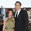 Nicolas Cage et sa femme Alice Kim a la premiere du film " Joe " lors du 70eme festival du film de Venise Le 30 aout 2013