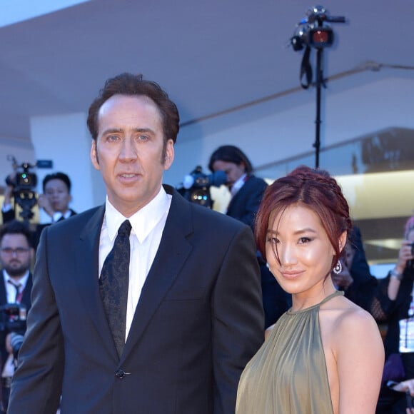 Nicolas Cage et Alice Kim - Tapis rouge du film "Joe" lors du 70eme festival du film de Venise, le 30 aout 2013.