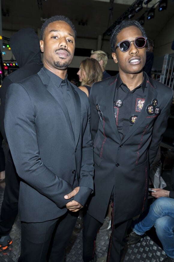 Photo : Michael B. Jordan et A$AP Rocky au défilé Dior Homme prêt