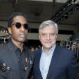 A$AP Rocky et Sidney Toledano au défilé Dior Homme prêt-à-porter masculin printemps-été 2017 au Tennis Club de Paris, le 25 juin 2016. © Olivier Borde/Bestimage