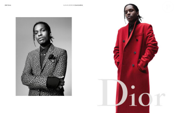 A$AP Rocky pour Dior Homme, automne 2016.