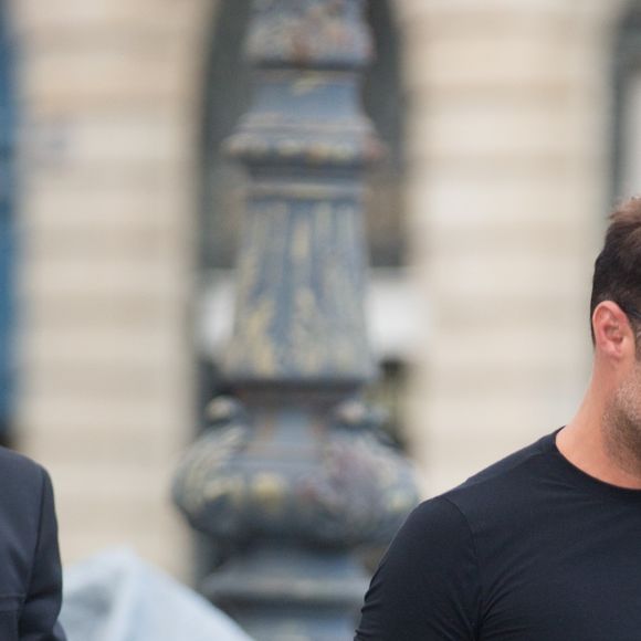 Ricky Martin et son compagnon Jwan Yosef sortent déjeuner au Costes à Paris le 25 juin 2016.