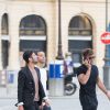 Ricky Martin et son compagnon Jwan Yosef sortent déjeuner au Costes à Paris le 25 juin 2016.