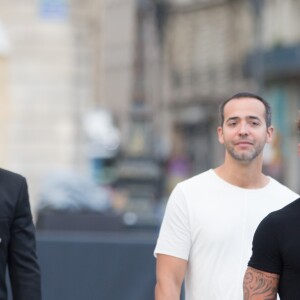Ricky Martin et son compagnon Jwan Yosef sortent déjeuner au Costes à Paris le 25 juin 2016.