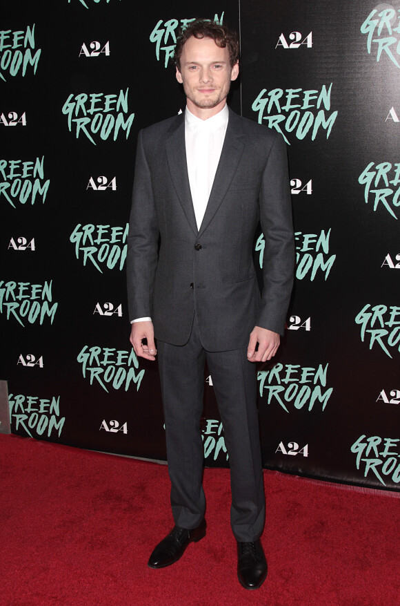 Anton Yelchin à la première du film "Green Room" à Los Angeles le 13 avril 2016