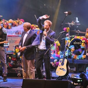 Le prince Harry et le prince Seeiso du Lesotho - Concert caritatif de la Fondation "Sentebale" à Kensington Palace à Londres, le 28 juin 2016