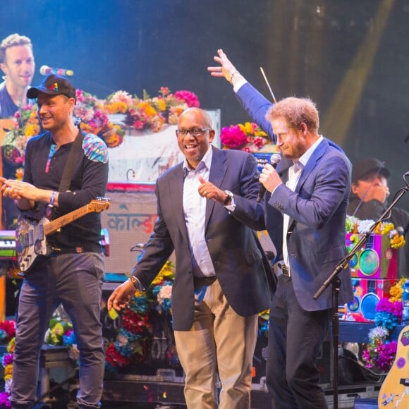 Le prince Harry et le prince Seeiso du Lesotho - Concert caritatif de la Fondation "Sentebale" à Kensington Palace à Londres, le 28 juin 2016