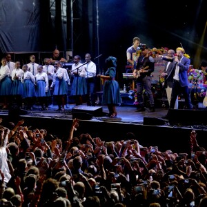 Le prince Harry et le prince Seeiso du Lesotho - Concert caritatif de la Fondation "Sentebale" à Kensington Palace à Londres, le 28 juin 2016