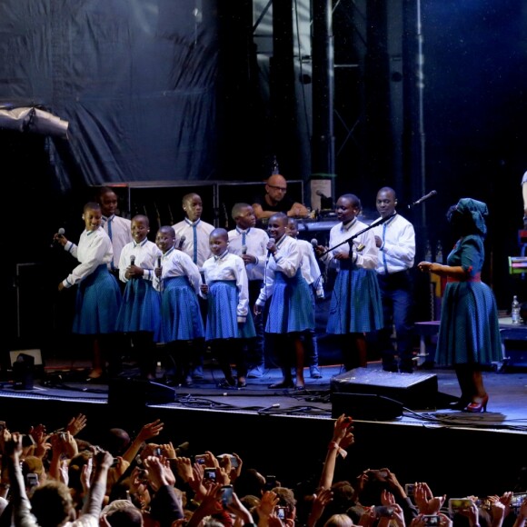 Le prince Harry et le prince Seeiso du Lesotho - Concert caritatif de la Fondation "Sentebale" à Kensington Palace à Londres, le 28 juin 2016