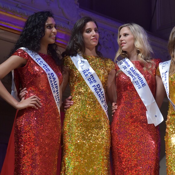 Exclusif - Les dauphines de Miss Ile-de-France 2016 - Election de Miss Ile-de-France 2016 dans la salle Gaveau à Paris, France, le 29 juin 2016. © Giancarlo Gorassini/Besimage