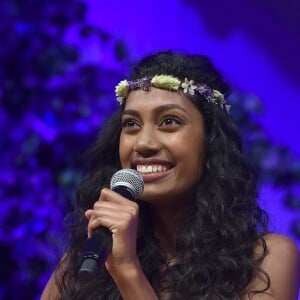 Exclusif - Miss Ile-de-France 2016, Meggy Pyaneeandee, représentera la région capitale à l'élection de miss France pendant le show - Election de Miss Ile-de-France 2016 dans la salle Gaveau à Paris, France, le 29 juin 2016. © Giancarlo Gorassini/Besimage