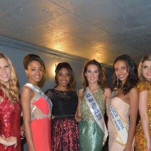 Exclusif - Fanny Harcaut , Miss Ile-de-France 2015 et Flora Coquerel, Miss France 2014 entre des candidates à l'élection de Miss Ile-de-France 2016 - Election de Miss Ile-de-France 2016 dans la salle Gaveau à Paris, France, le 29 juin 2016. © Giancarlo Gorassini/Besimage