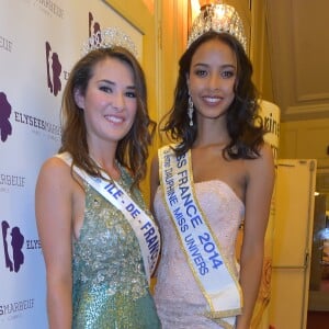 Exclusif - Fanny Harcaut , Miss Ile-de-France 2015 et Flora Coquerel, Miss France 2014 - Election de Miss Ile-de-France 2016 dans la salle Gaveau à Paris, France, le 29 juin 2016. © Giancarlo Gorassini/Besimage29/06/2016 - Paris