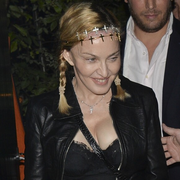 Madonna et son fils Rocco sont allés dîner au restaurant Chiltern Firehouse à Londres. Le 30 juin 2016