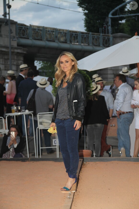 Cécile de Ménibus à la 4ème édition du "Trophée de la Pétanque Gastronomique" au Paris Yacht Marina, le 30 juin 2016. © Philippe Baldini/Bestimage30/06/2016 - Paris