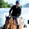 Benjamin Castaldi sur Carlito d'Es 220 - Détente - Longines Paris Eiffel Jumping au Bois de Boulogne à la plaine de Jeux de Bagatelle à Paris, le 2 juillet 2016. © Pierre Perusseau/Bestimage