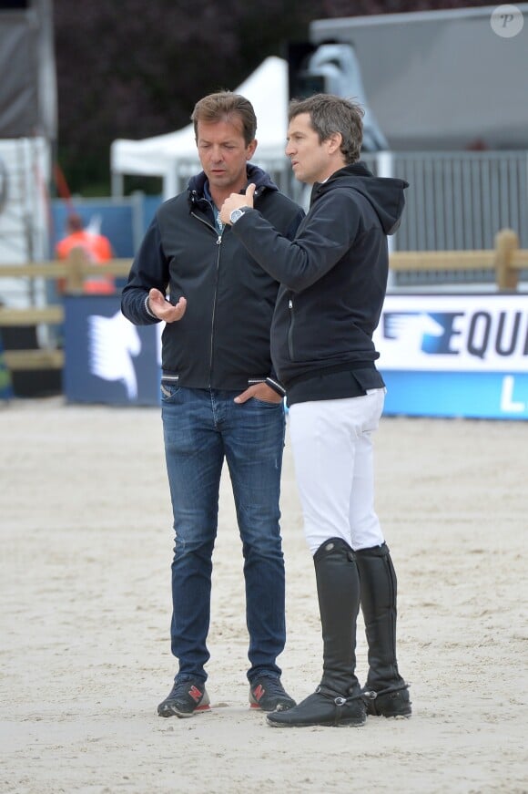 Guillaume Canet - Reconnaissance de la piste avant le prix Jumpfax - Longines Paris Eiffel Jumping à la plaine de Jeux de Bagatelle à Paris, le 2 juillet 2016. © Borde-Veeren/Bestimage