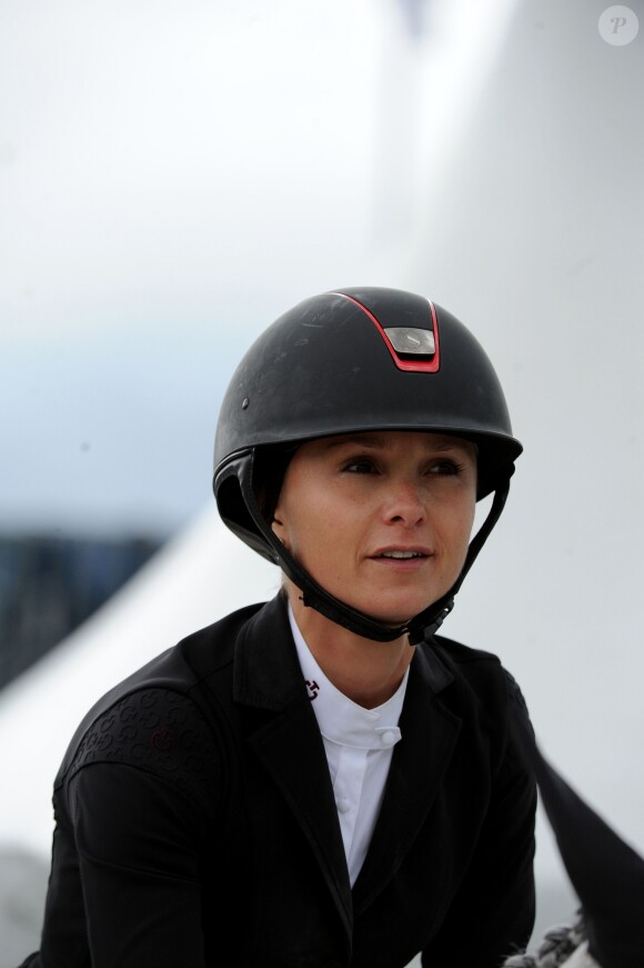 Georgina Bloomberg sur Crown 5 97 - Prix Renault Talisman - Longines Paris Eiffel Jumping au Bois de Boulogne à la plaine de Jeux de Bagatelle à Paris, le 2 juillet 2016. © Pierre Perusseau/Bestimage