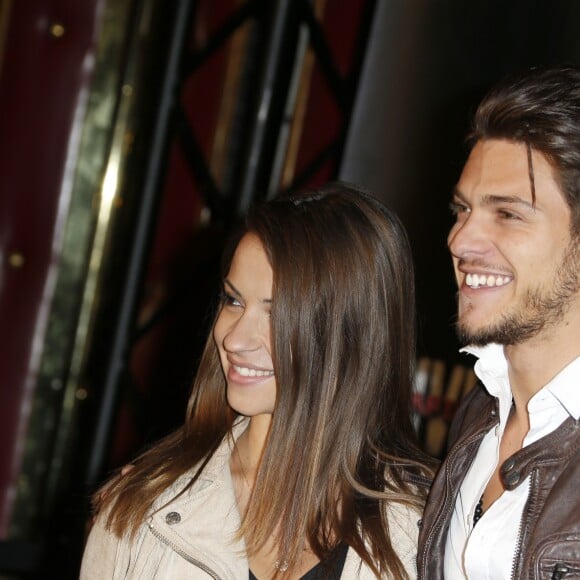 Denitsa Ikonomova et Rayane Bensetti à l'avant-première du film "Captain America : Civil War" au Grand Rex à Paris, le 18 avril 2016.