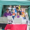 Exclusif - Rayane Bensetti et Denitsa Ikonomova en visite sur les stands du tournoi Media Cup. Le 2 juillet 2016