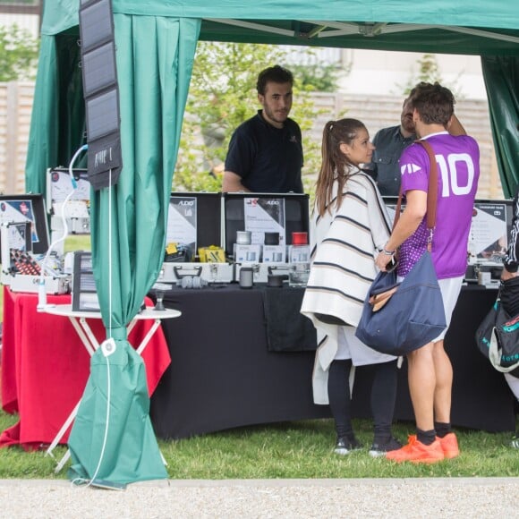 Exclusif - Rayane Bensetti et Denitsa Ikonomova sur le stand de la marque ALDO. Le 2 juillet 2016