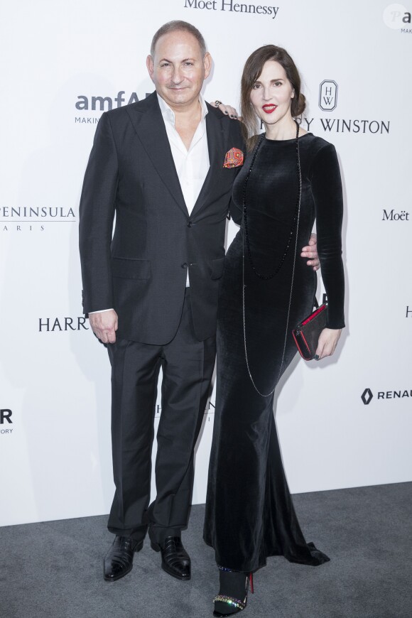 John Demsey et Suzanne Von Aichinger - Dîner de gala de l'amfAR à l'hôtel Peninsula à Paris. Le 3 juillet 2016 © Olivier Borde / Bestimage
