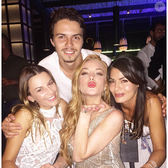 Lindsay Lohan, son amoureux Egor Tarabasov et ses copines fêtent son 30e anniversaire en Grèce. Photo publiée sur Instagram, le 3 juillet 2016