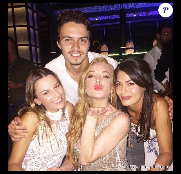 Lindsay Lohan, son amoureux Egor Tarabasov et ses copines fêtent son 30e anniversaire en Grèce. Photo publiée sur Instagram, le 3 juillet 2016