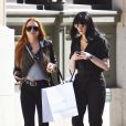 Lindsay Lohan et sa soeur Ali font du shopping dans les rues de New York. Le 15 avril 2016 © CPA / Bestimage