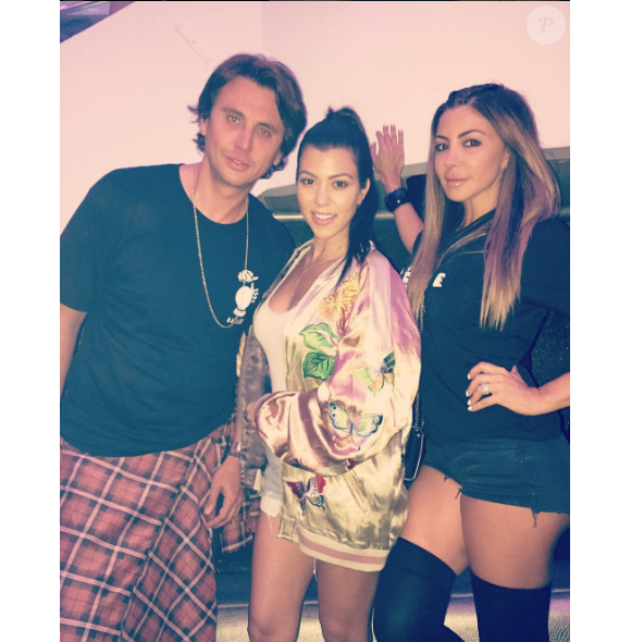 Larsa Pippen passent le week-end à Miami avec Kourtney Kardashian et Jonathan Cheban pour l'anniversaire de David Grutman et la fête de l'indépendance américaine. Photo publiée sur Instagram, le 4 juillet 2016