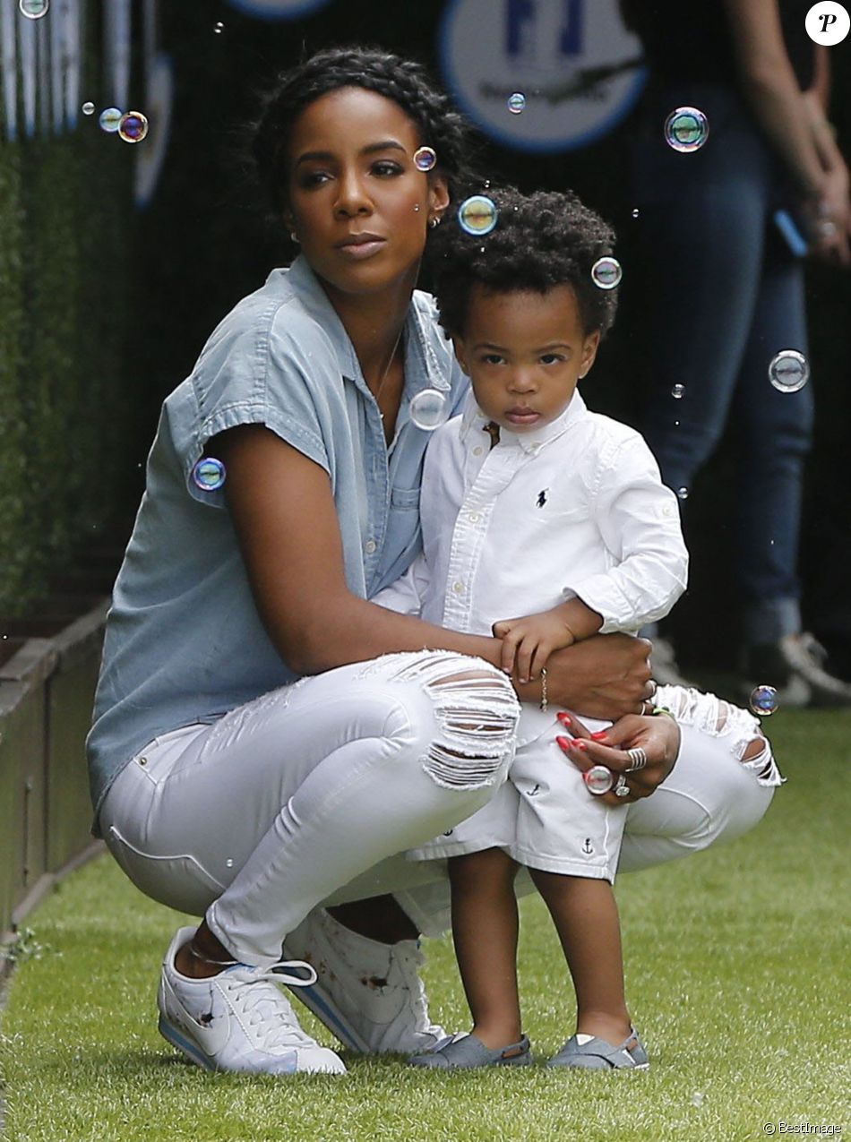 Kelly Rowland et son fils Titan Witherspoon à la journée Safe Kids Day