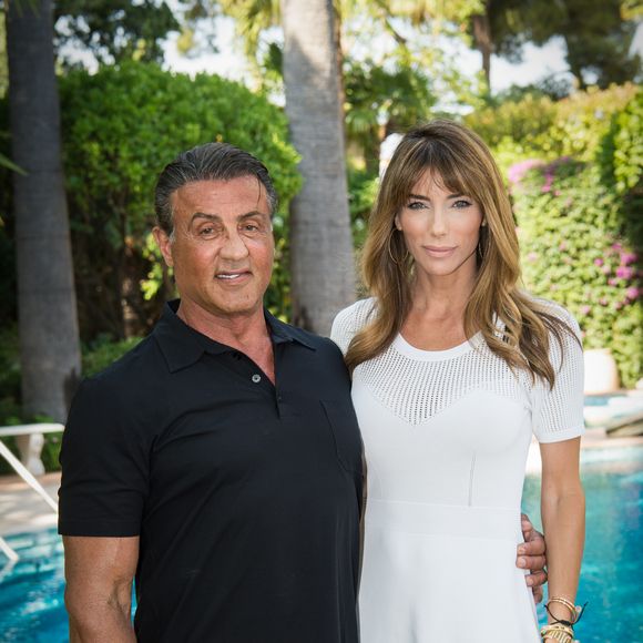 Exclusif - Sylvester Stallone et lson épouse - Sylvester Stallone a été reçu en famille par le prince Albert II de Monaco pour souffler ses 70 bougies au palais princier à Monaco le 8 juillet 2016.
