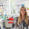 Hélène Rolles (TMC) lors du tournage coulisses des spots TV du Pasteurdon à l'Institut Pasteur à Paris, le 17 juin 2016. © Joséphine Royer/Bestimage