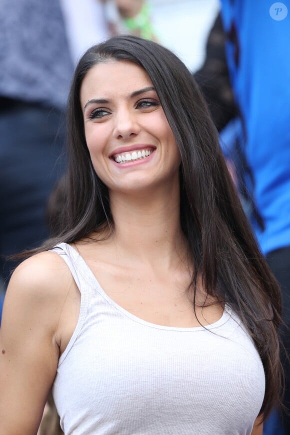 Ludivine Sagna (la femme de Bacary Sagna) lors du match des 8ème de finale de l'UEFA Euro 2016 France-Irlande au Stade des Lumières à Lyon, France le 26 juin 2016. © Cyril Moreau/Bestimage