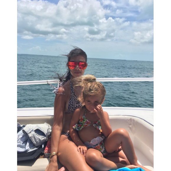 Kourtney Kardashian fête un joyeux anniversaire à sa fille Penelop sur les réseaux sociaux. La vedette de télé-réalité est en vacances aux Bahamas. Photo publiée sur Instagram, le 8 juillet 2016