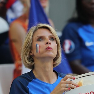 Sylvie Tellier - People assistent à la demi-finale de l'Euro 2016 Allemagne-France au stade Vélodrome à Marseille, France, le 7 juillet 2016. © Cyril Moreau/Bestimage