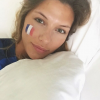 Camille Cerf sublime supportrice des Bleus lors de l'Euro 2016. Juillet 2016.