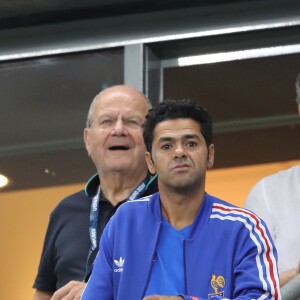 Marc Ladreit de Lacharrière, Jamel Debbouze - People au match de la finale de l'Euro 2016 Portugal-France au Stade de France à Saint-Denis le 10 juillet 2016. © Cyril Moreau / Bestimage