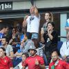 Amir Haddad, Sébastien Cauet - People au match de la finale de l'Euro 2016 Portugal-France au Stade de France à Saint-Denis le 10 juillet 2016. © Cyril Moreau / Bestimage