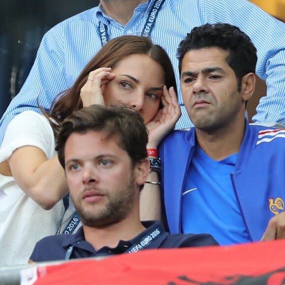 Jamel Debbouze et sa femme Melissa Theuriau - People au match de la finale de l'Euro 2016 Portugal-France au Stade de France à Saint-Denis le 10 juillet 2016. © Cyril Moreau / Bestimage Celebs