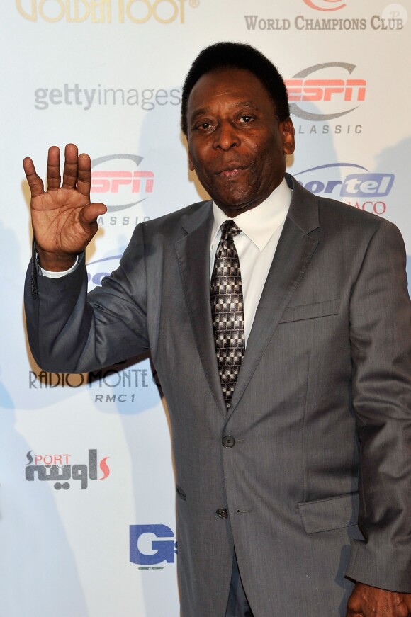 Pelé à Monaco le 17 Avril 2012.