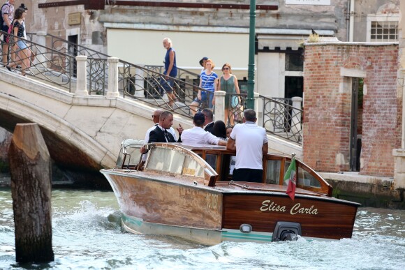 Ana Ivanovic et Bastian Schweinsteiger à Venise le 11 juillet 2016, à la veille de leur mariage, célébré au sein du palace Aman Canal Grande qui avait accueilli en 2014 les noces de George Clooney et Amal Alamuddin.